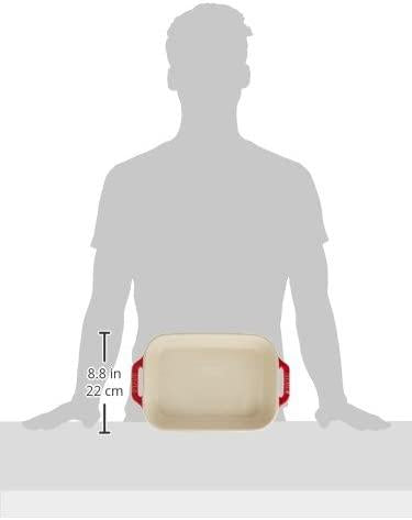 STAUB Ceramics Rectangular Baking Dish Set, 2 pc, Cherry