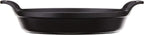 Staub Cast Iron 9.5-inch x 6.75-inch Oval Baking Dish - Matte Black, Made in France