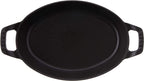 Staub Cast Iron 9.5-inch x 6.75-inch Oval Baking Dish - Matte Black, Made in France