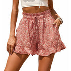 lace-up pocket high waist skirt