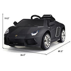 Lamborghini 12V  Electric Kids Ride On Car w/ LED Lights &amp; Music