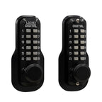 M230-DC Jet Black Mechanical Keyless 5 in. L x 1-1/2 in. W x 1-7/8 in. D Storeroom Knob with DeadlocSpring Latch