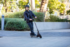 E Prime III Folding Electric Scooter –18 mph, 15 Mile Range, 8" Pneumatic Front Tire, Rear-Wheel Drive, Dual BraSystem, Lockable, Portable &amp; Extremely Lightweight, for Travel or Commuting