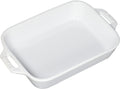 STAUB Ceramics Rectangular Baking Dish, 7.5x6-inch, White
