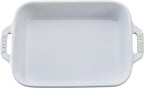 STAUB Ceramics Rectangular Baking Dish, 7.5x6-inch, White