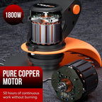 Battery-Powered Lawn Trimmer with Battery, Electric Lawn Mower, Light Battery-Powered Lawn Mower, Telescopic Handle with 21 V Lithium Battery and Charger, Electric Telescopic Handle with Mowing