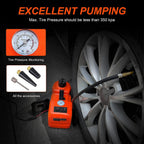 E-HEELP Electric Car Jack Kit 5Ton 12V Hydraulic Car Jack Lift with Electric Impact Wrench for SUV MPV Sedan Truck ChanTires GaraRepair