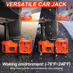 E-HEELP Electric Car Jack Kit 5Ton 12V Hydraulic Car Jack Lift with Electric Impact Wrench for SUV MPV Sedan Truck ChanTires GaraRepair