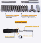 Singlin58 Tool Wrench Screwdriver Set 101 in 1 Multifunction Household Essential Tools Kit Home Appliances Car Repair Maintenance DIY Hand Tool Repair Tools Bike