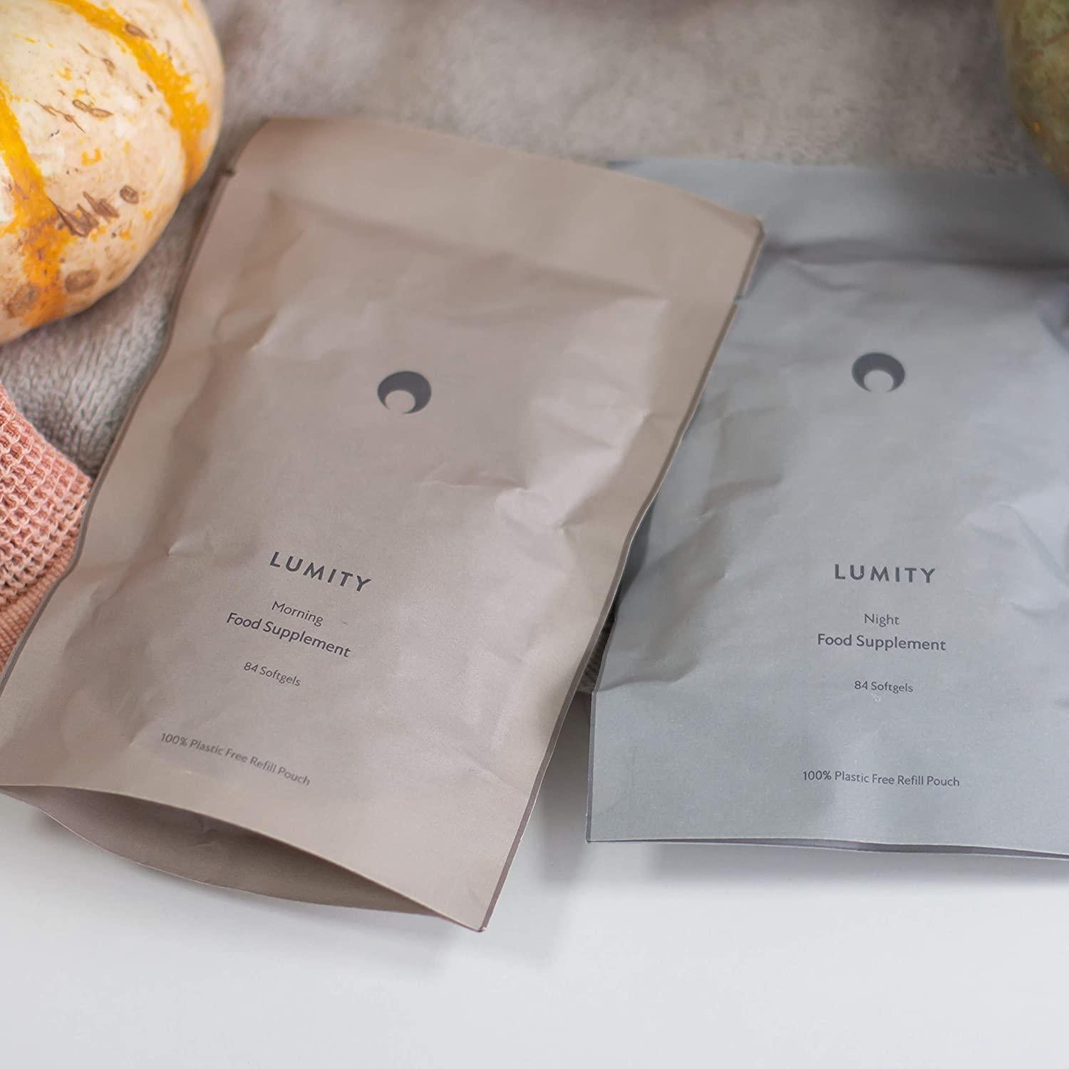 Ultimate Wellness Kit: LUMITY Morning & Night Female Supplements, Skin Nutrients Facial Oil and 4-in-1 Cleanse Trio for Women | Healthy Skin | Sleep, Energy & Immunity