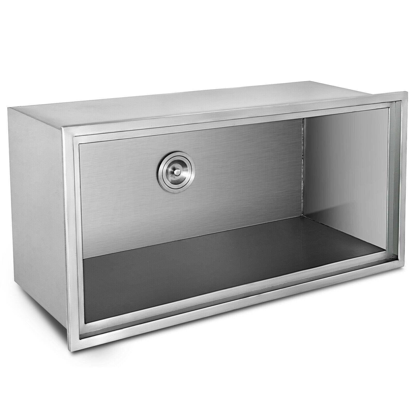 7 Sizes Drop In Ice Chest Bin Boxes W/ Cover  Steel Outdoor/Indoor 304