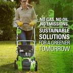 Greenworks 40V Push Lawn Mower, 16-Inch Electric Lawn Mower with 4.0Ah Battery and Charger Included