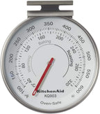 KitchenAid KQ903 3-in Dial Oven/Appliance Thermometer, TEMPERATURE RANGE: 100F to 600F, Stainless Steel