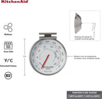 KitchenAid KQ903 3-in Dial Oven/Appliance Thermometer, TEMPERATURE RANGE: 100F to 600F, Stainless Steel