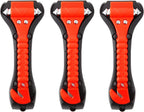 Car Safety Hammer Set of 3 Emergency Escape Tool Auto Car Window Glass Hammer Breaker and Seat Belt Cutter Escape 2-in-1 for Family Rescue &amp; Auto Emergency Escape Tools (3 PCS)