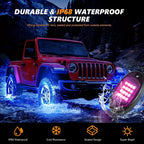 Rock Lights For Trucks, 4/6/8/10 Pods RGB LED Rock Lights With APP/Remote Control &amp; Music Mode,  For Pickup Off Road Jeep RZR SUV ATV UTV Car