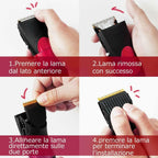 Topersun Clipper Hair Electric IPX7 5 Sizes & Adjustable 2 Combs Guide