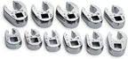SK 4511 SuperKrome 11 Piece 3/8-Inch Drive 9-Millimeter to 19-Millimeter Flare Nut Crowfoot Wrench Set