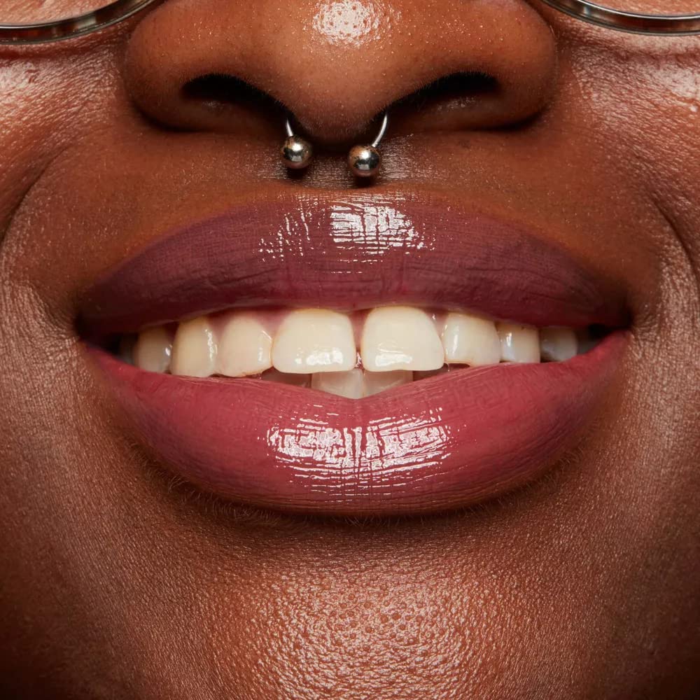 NYX PROFESSIONAL MAKEUP Butter Gloss, Non-Sticky Lip Gloss - Cinnamon Roll (Dusty Nude Mauve)