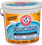 ARM &amp; HAMMER Clear Balance Swimming Pool Alkalinity &amp; pH Maintenance Tablets, White, 1 Pack, 16 Count