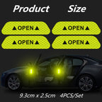 Boost Your Car's Safety &amp; Visibility With 4PCS Reflective Stickers!