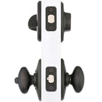 Wakefield Aged Bronze Single Cylinder Deadbolt with Siena Entry Door Knob Combo Pack