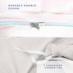 Kotton Culture Oversized King Pinch Duvet Cover 3 Piece 1000 Thread Count Egyptian Cotton Breathable All Season with Zipper &amp; Corner Ties Soft Comforter Cover (Oversized King - Navy Blue)