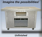 Grills Portable Island for  Oval XL  Unfinished