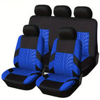 9pcs/Set 5 Seats Car Seat Covers, Breathable Split Automotive Front Rear Seat Cushion Covers, Vehicle Seat Protectors Universal For Cars, Trucks,