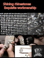 Sparkle And Shine: Universal Artificial Diamond Car Steering Wheel Cover Set