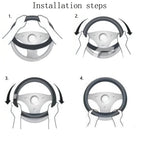 Stay Warm &amp; Stylish This Winter with Our Furry Steering Wheel Cover Set!