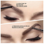 L’Oréal Paris Makeup Brow Definer Waterproof Eyebrow Pencil, Ultra-Fine Mechanical Pencil, Draws Tiny Brow Hairs and Fills in Sparse Areas and Gaps, Soft Black, 0.003 Ounce (Pack of 1)