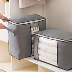 LarClothes StoraBag, Clothes Organizer With Handle &amp; Clear Window, StoraBins Containers For Comforters &amp; Blankets