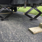 WEIZE RV Trailer Camper Stabilizer Leveling Scissor Jacks with Handle 24" 7500lbs Set of 4