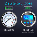 Auto Air Compressor For Tires, Inflator Car Tire Pump With Digital Display Pressure Gau150 Psi Bright Emergency Flashlight
