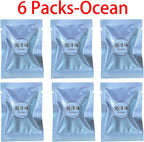 Cacacece Automotive Air Fresheners Pilot Car Air Outlet Car Perfume Refills Solid Fragrance Replacement Tablets(6 Packs-Ocean)