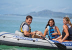 Excursion 5 Person Inflatable Boat Set w/ 2 Oars, Air Pump &amp; Bag (3 Pack)