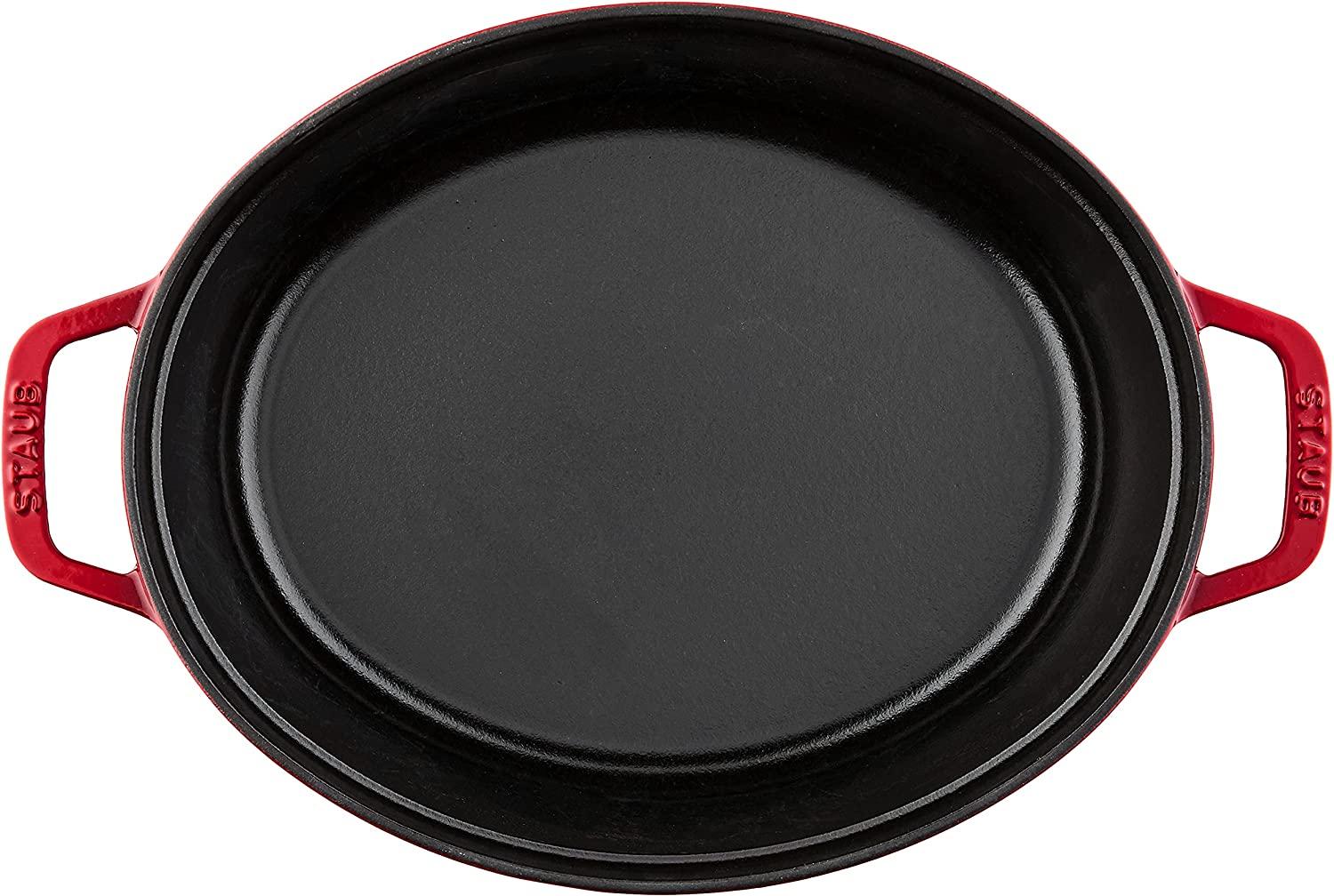 Staub Cast Iron 5.75-qt Coq au Vin Cocotte - Cherry, Made in France