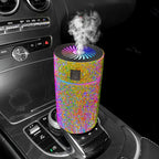 Luxury Rhinestone Car Diffuser Humidifier With LED Light Auto Air Purifier Aromatherapy Diffuser Air Freshener Car Accessories