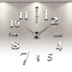 Unique 3D Mirror Wall Clock - Add a Modern Touch to Your Home Decor!