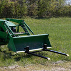 Attachments Medium-Duty 46" Clamp-on Pallet Forks Stabilizer Bar Rated 4,000 LB Loader or Skid Steer