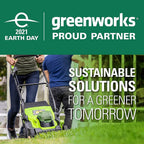 Greenworks 48V 14" Brushless Cordless Lawn Mower, (2) 4.0Ah USB Batteries (USB Hub) and Dual Port Rapid Charger Included (2 x 24V)