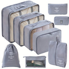 9 Set PacCubes, Lightweight Travel LuggaOrganizer With Shoe Bag, Toiletry Bag &amp; Laundry Bag