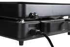Electric Tabletop Griddle Portable 17in W Hood LarLCD Digital Indoor Outdoor