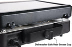 Electric Tabletop Griddle Portable 17in W Hood LarLCD Digital Indoor Outdoor