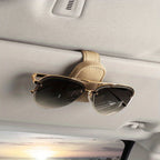 Sunglasses Holders For Car, Magnetic Genuine Leather Sunglasses Clip For Car Visor, Glasses Hanger Clip, Car Interior Visor Accessories