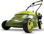 Sun Joe MJ401E-PRO Electric Lawn Mower w/Collapsible Handle, 3-Position Height Control, 10.6-Gallon Bag and Side Discharge Chute, 14"/13 Amp, Green