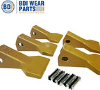 BDI Wear Parts 5 Pack 230F Heavy Flare BDI Tooth Company Bucket Teeth + 23FP Flexpins for Mini Excavator Backhoe Loader