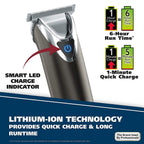 Wahl Clipper Slate  Steel Lithium Ion Plus Beard Trimmers for Men,