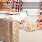 2/4pcs Cereal StoraContainer Set, BPA Plastic Airtight Food StoraContainers 2.5L/88 Oz For Cereal, Snacks And Sugar